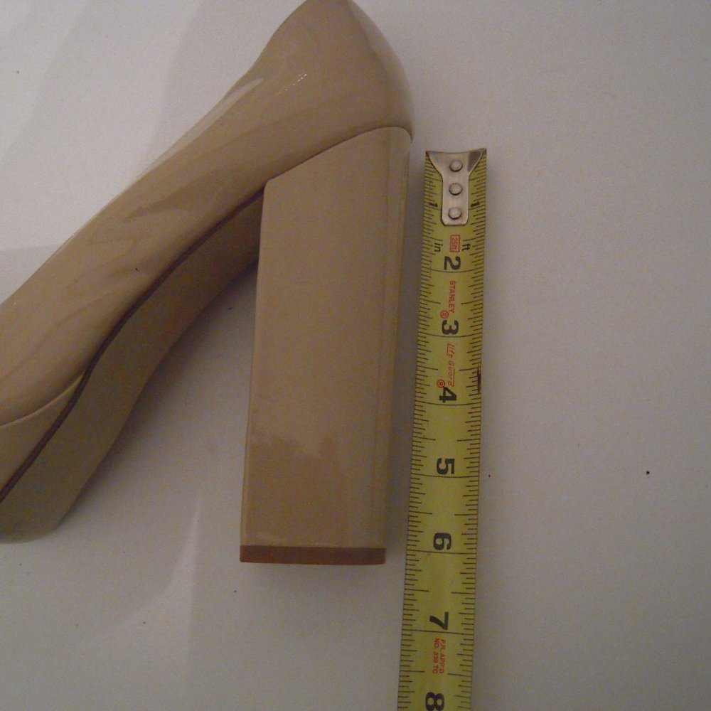 Platform  High Heels,  square toes,  Block heel